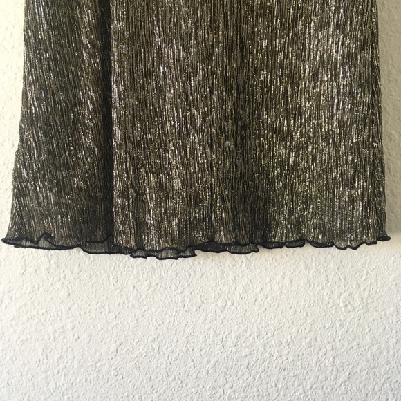 NWT Gold and Black Mini Dress - Picture 4 of 5